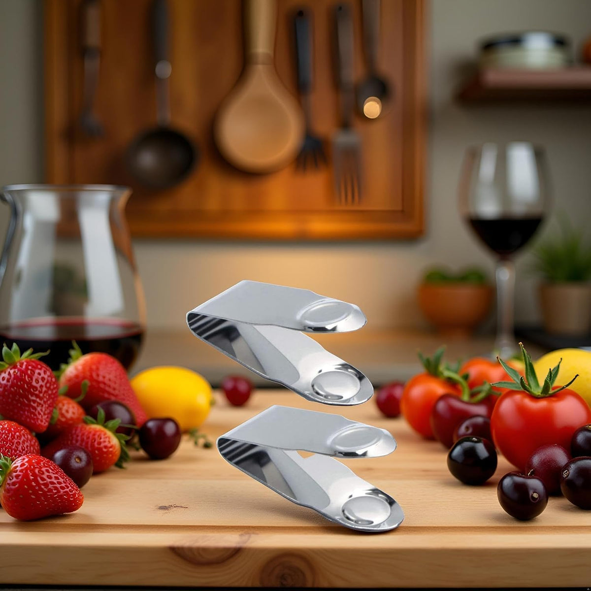 2Pcs Stainless Steel Strawberry Huller Stem Remover Kitchen Accessories,Potatoes Pineapples Carrots Tomato Corer Gadgets Kitchen Tool Stainless Steel Blade Craft Fruit Tools Fruit and Vegetable Tools