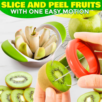 2-in-1 Watermelon Slicer Cutter Tool, Stainless Steel, Cubes and Slices