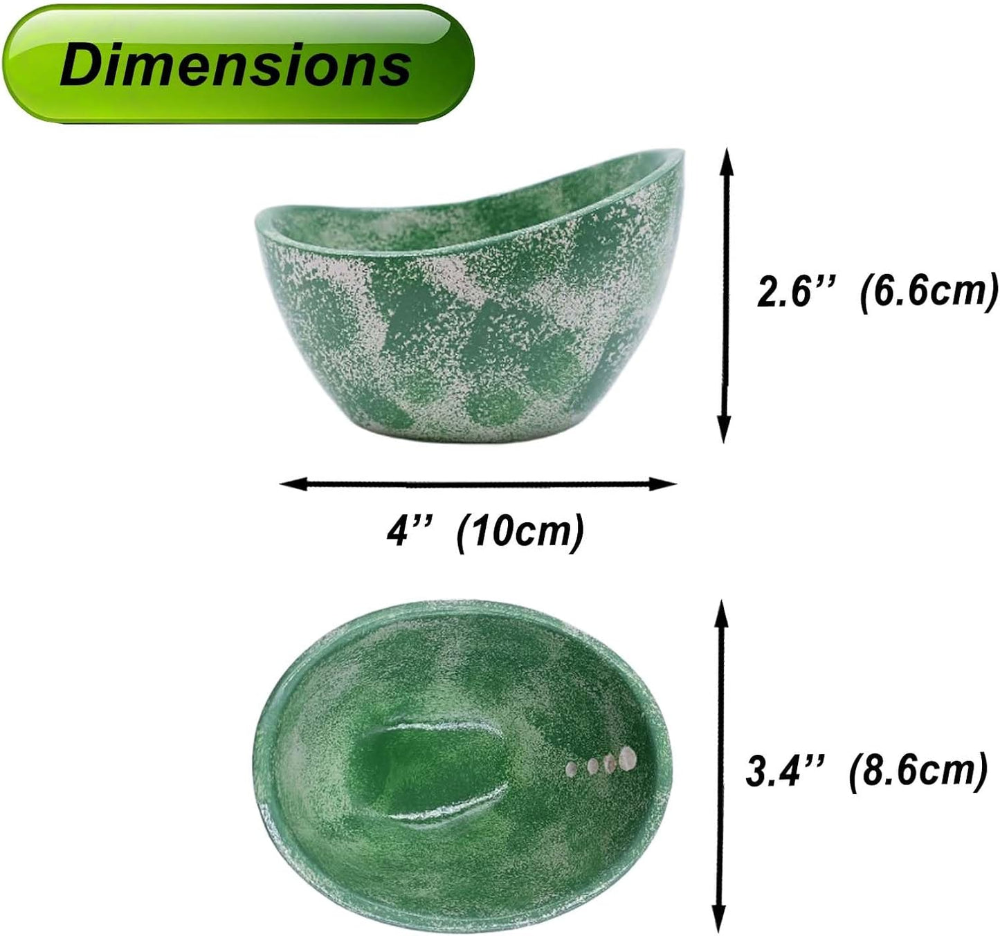 Herb Stripping Bowl with 4 Different Holes Efficient Leaf Removal Tool for Parsley, Cilantro, Vegetables - Durable Resin Kitchen Gadget Veggie Herbs Stripper Imitation Ceramic Pottery Design
