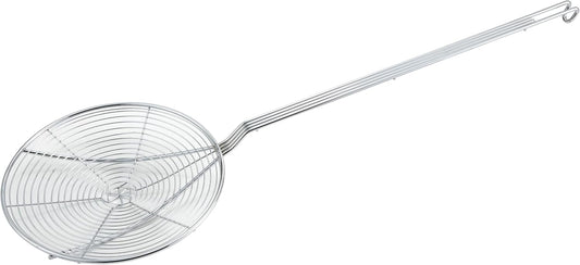 Round Spiral Skimmer, 7-Inch, Nickel