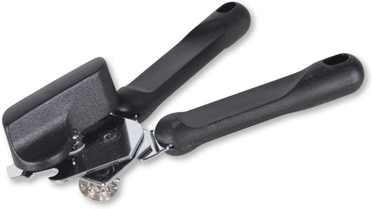 Germany Steel Manual Can Opener with Lid Lifter (Black)