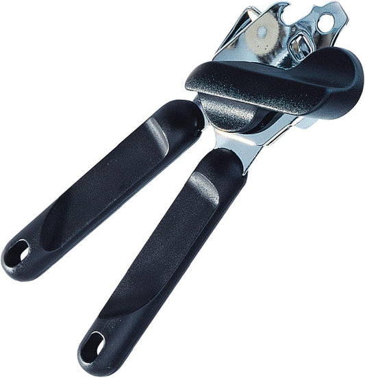 Germany Steel Manual Can Opener with Lid Lifter (Black)