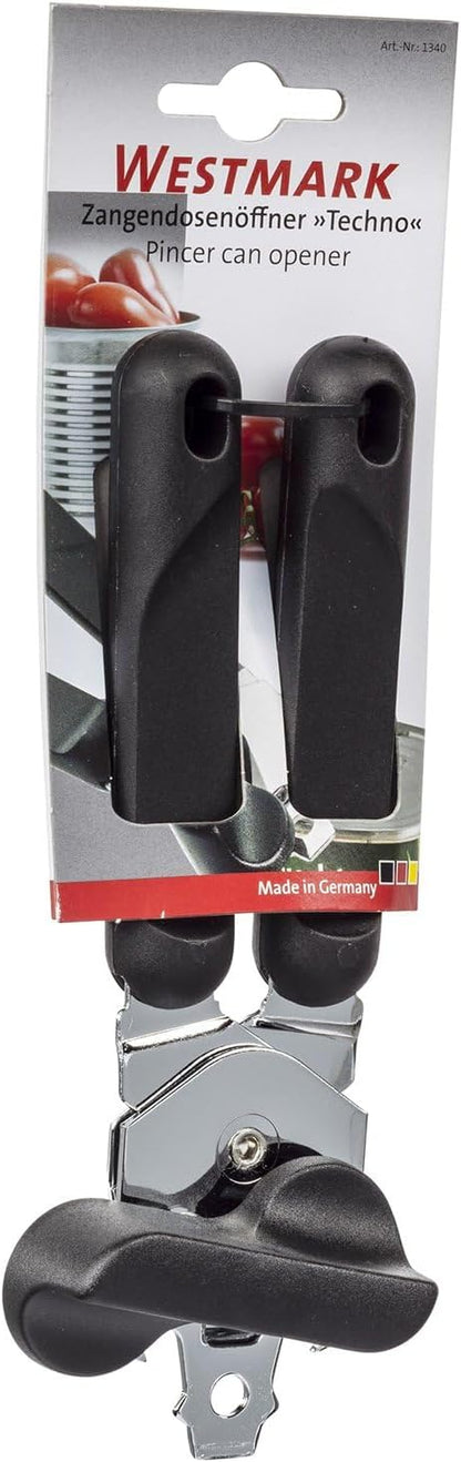 Germany Steel Manual Can Opener with Lid Lifter (Black)