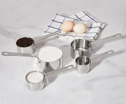 Premium 18/10 Measuring Cup Set (Silver, 5PC Measuring Cups)