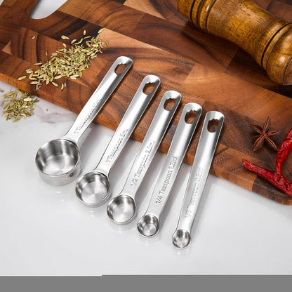 Premium 18/10 Measuring Cup Set (Silver, 5PC Measuring Cups)