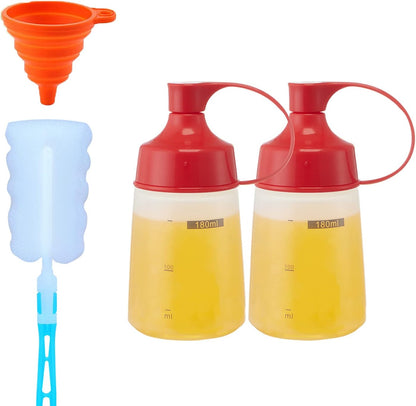 Condiment Squeeze Bottles for Sauces Pancake Batter Plastic - Wide Mouth Kitchen Ketchup Mustard Squirt Bottle Empty Dispenser for Icing Oil Salad Food Liquid for Griddle BBQ(1 PCS, 13 oz.)