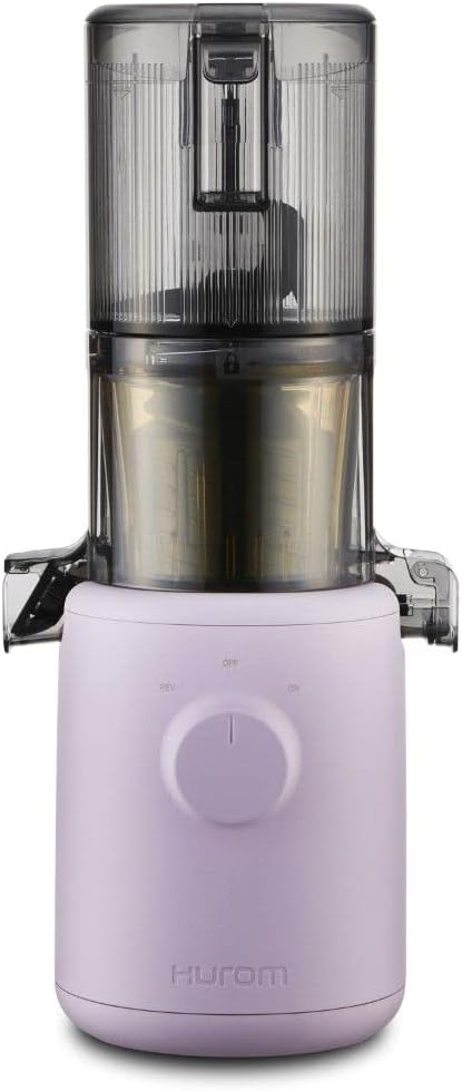 H310 Easy Clean Slow Juicer, Lavender | Compact | Quiet Motor | Hopper Fits Whole Produce | Scrub Free | Easy Assembly | Cold Press Masticating Juicer