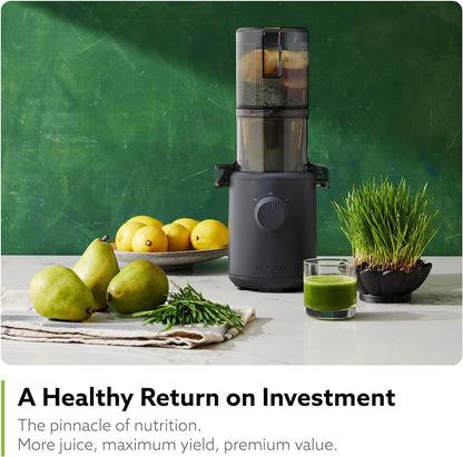 H310 Easy Clean Slow Juicer, Lavender | Compact | Quiet Motor | Hopper Fits Whole Produce | Scrub Free | Easy Assembly | Cold Press Masticating Juicer