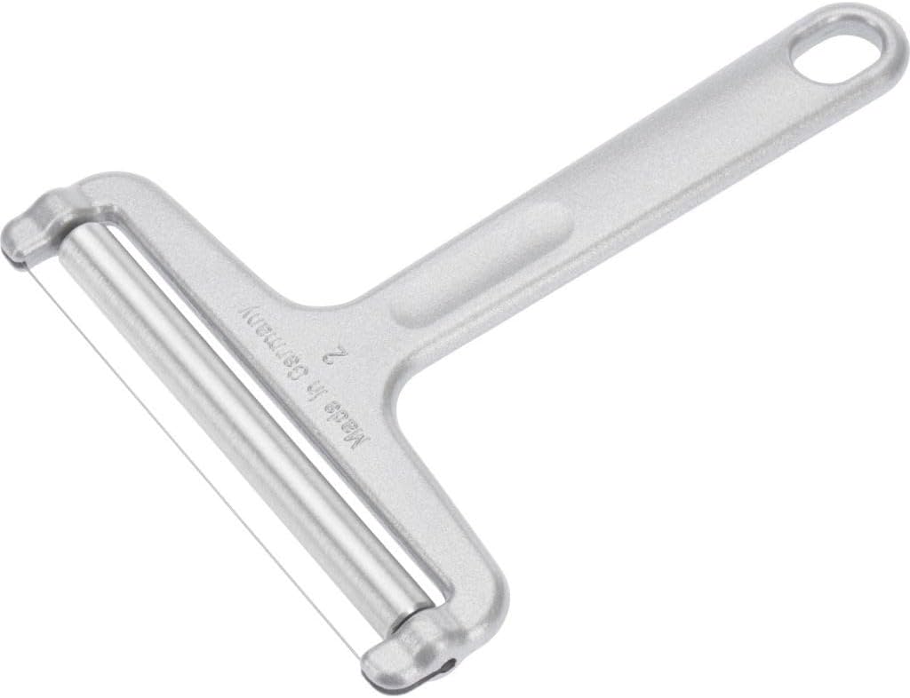 Wire Cheese Slicer – Stainless Steel Cheese Cutter with Adjustable Angle-Controlled Thickness, German Multipurpose Cheese Slicer for Gouda, Emmental, Edam