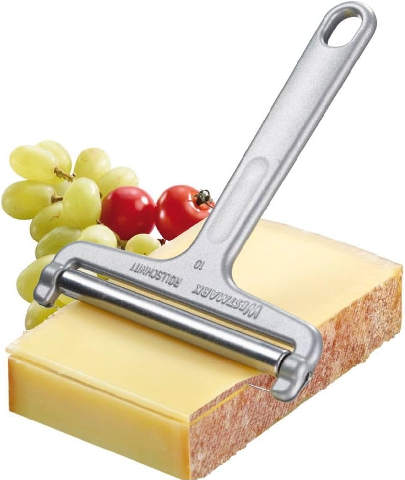 Wire Cheese Slicer – Stainless Steel Cheese Cutter with Adjustable Angle-Controlled Thickness, German Multipurpose Cheese Slicer for Gouda, Emmental, Edam