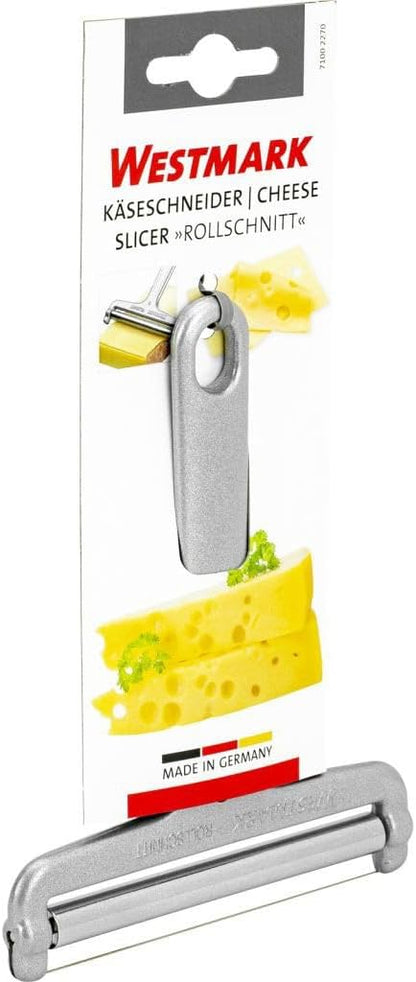 Wire Cheese Slicer – Stainless Steel Cheese Cutter with Adjustable Angle-Controlled Thickness, German Multipurpose Cheese Slicer for Gouda, Emmental, Edam