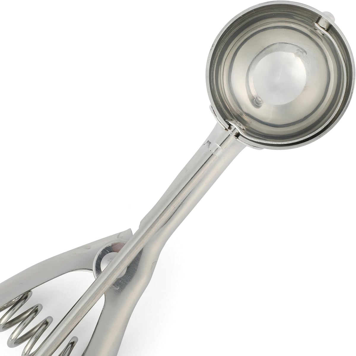 Sprucedale 1.5-Inch Stainless Steel Ice Cream Scooper – Durable Kitchen Scoop with Comfortable Handle for Perfect Portions