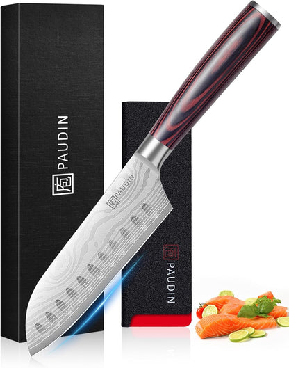 Tomato Knife, 5 inch Serrated Tomato Knife with Sheath