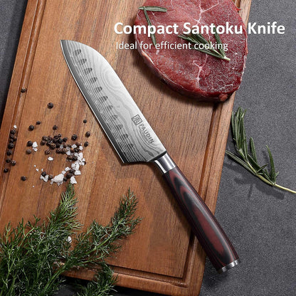 Tomato Knife, 5 inch Serrated Tomato Knife with Sheath