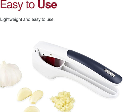 Easy Clean Garlic Press - Lightweight, Easy-to-Use Garlic Mincer & Crusher for Food Prep & Kitchen Accessories