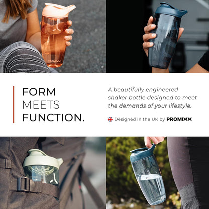 Pursuit Protein Shaker Bottle (32 oz) – Silent No-Ball Mixer, Leak-Proof Lid, BPA/BPS & Phthalate-Free ECOZEN – Easy-Clean Shaker Cup for Protein Shakes, Pre & Post-Workout Smoothies