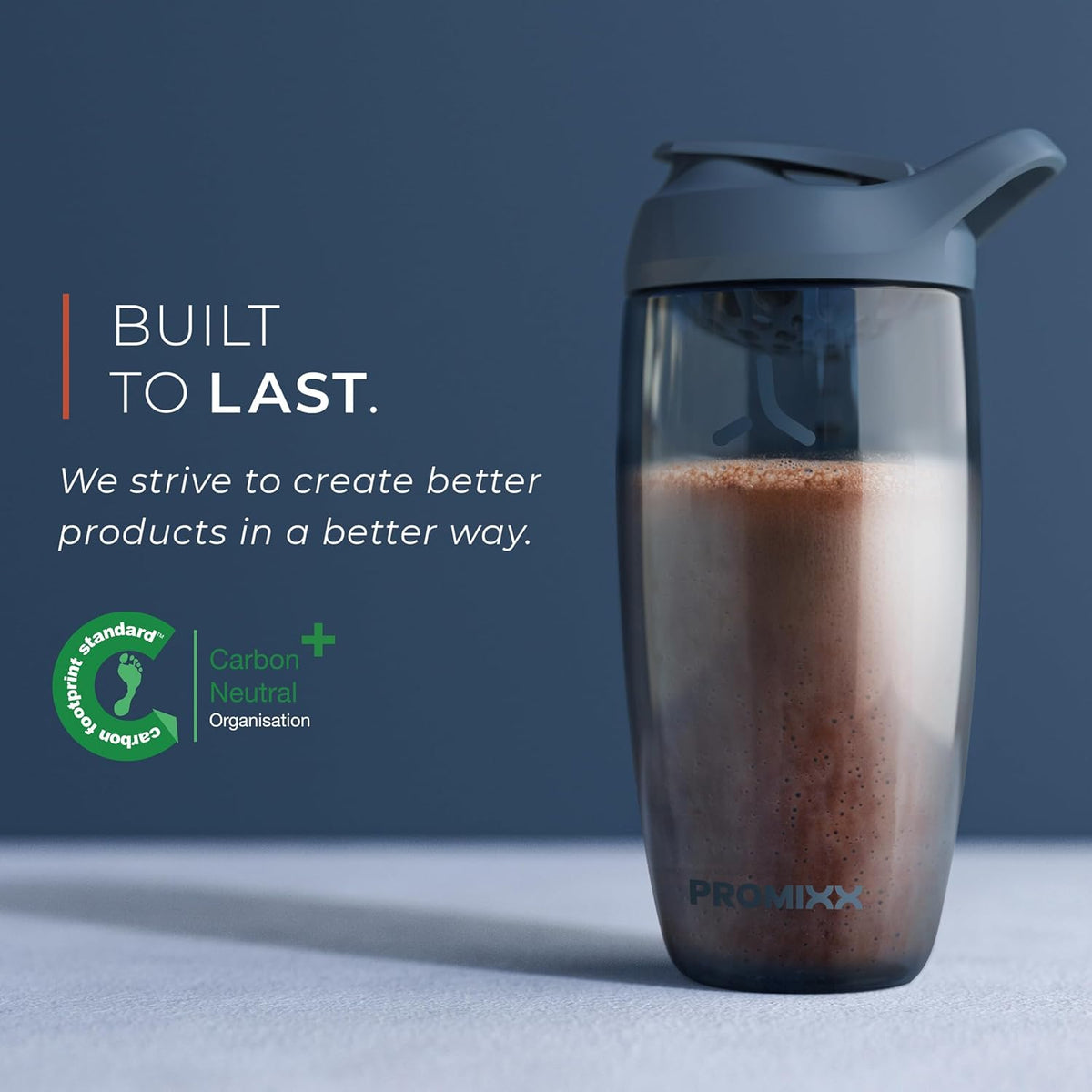Pursuit Protein Shaker Bottle (32 oz) – Silent No-Ball Mixer, Leak-Proof Lid, BPA/BPS & Phthalate-Free ECOZEN – Easy-Clean Shaker Cup for Protein Shakes, Pre & Post-Workout Smoothies