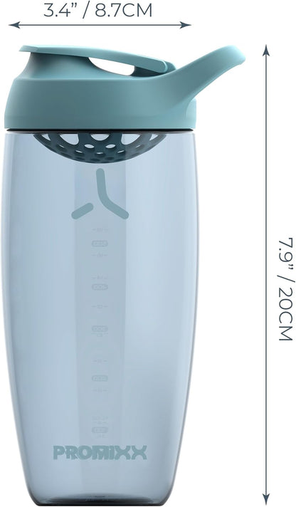 Pursuit Protein Shaker Bottle (32 oz) – Silent No-Ball Mixer, Leak-Proof Lid, BPA/BPS & Phthalate-Free ECOZEN – Easy-Clean Shaker Cup for Protein Shakes, Pre & Post-Workout Smoothies