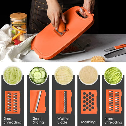 Camping Cutting Board, 9-in-1 Collapsible Chopping Board with Colander, Outdoor-Kitchen Vegetable Washing Basket for Campers, Camping Gifts Camping Accessories for RV Campers (Gray)