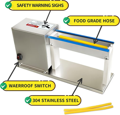 Electric Quail Egg Peeler Machine, 18W, Stainless Steel, 110V | Hard boiled quail eggs, 304 steel body, food grade hose, time saving shelling, restaurant farm use, 40 kg per hour output