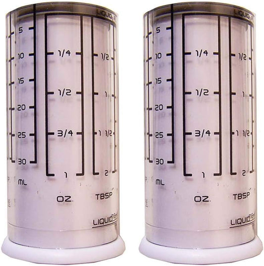 Adjustable Measuring Cups 2 Pack - for Liquid Dry Semi-Solid Adjustable Measuring Cups Plastic