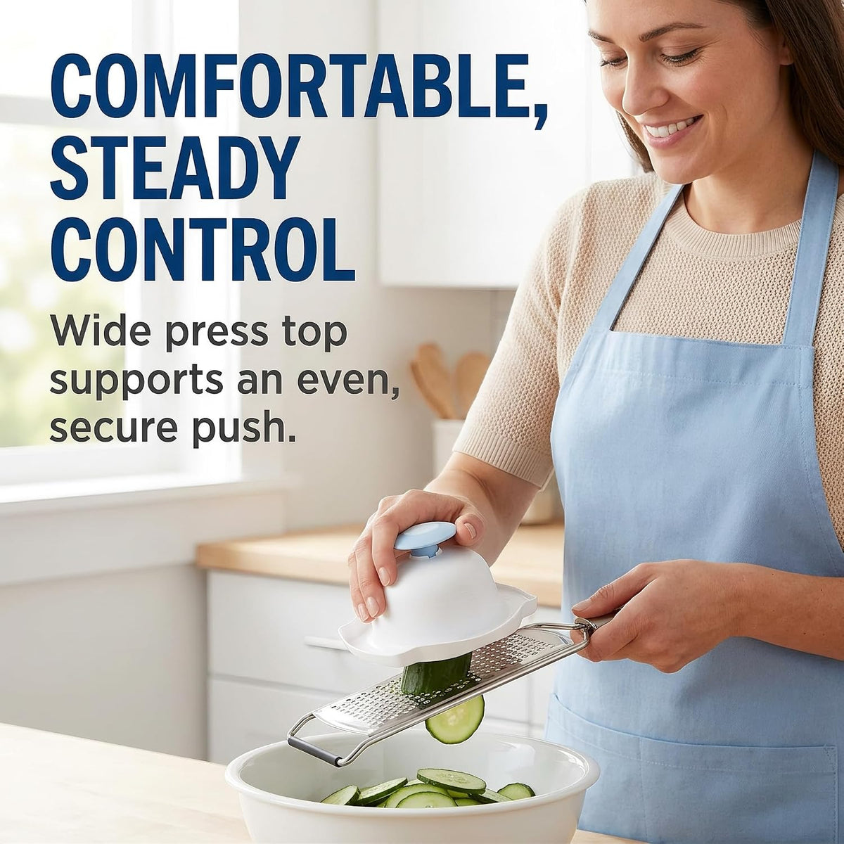Blue Food Safety Holder for Mandolin Slicer,Peelers and Slicers,Finger Anti-Cut Protectors for Vegetable Grater, Food Slicer Cutter Finger Guard for Mandoline Slicer Grater Kitchen Utensils