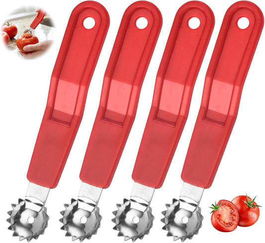 4pc Strawberry Huller, Tomato Corer Tool and Fruit Stem Remover for Kitchen Use