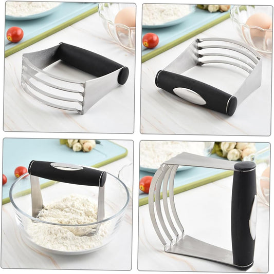 Stainless Steel Pastry Blender and Dough Cutter Handheld Flour Mixer for Baking Quick Butter and Dough Mixing Tool Kitchen Baking Utensils
