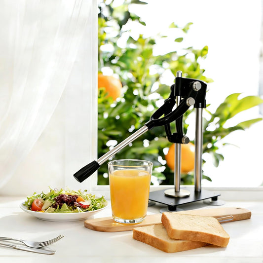 Heavy Duty Hand Juicer, Lemon Press & Citrus Press | Metal Juicer Hand Press, 520ml Cup, Manual Orange Juice Squeezer, For Lemon, Lime, Orange