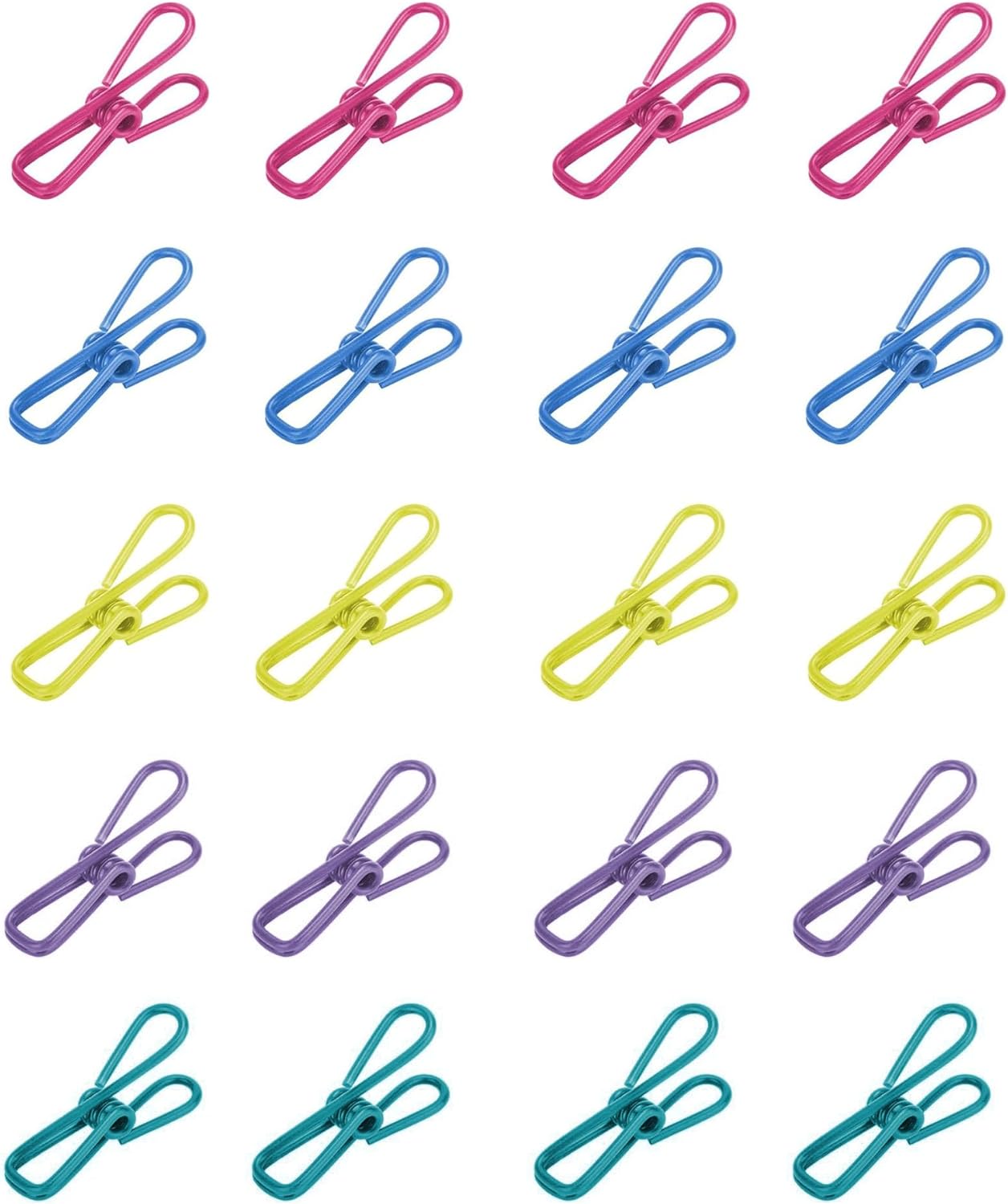 2in Chip Bag Clips 10 Pack Multipurpose Metal Clips | Multi Use, Sealing Clips, for Laundry, Hanging, Food Bags, Reusable Metal Bag Clips, for Household, Daily, Organization