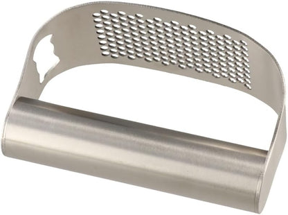 Stainless Steel Garlic Press,2PCS Manual Garlic Chopper,Rocker Garlic Chopper,Handle Garlic Crusher,Built-in Bottle Opener Garlic Mincer