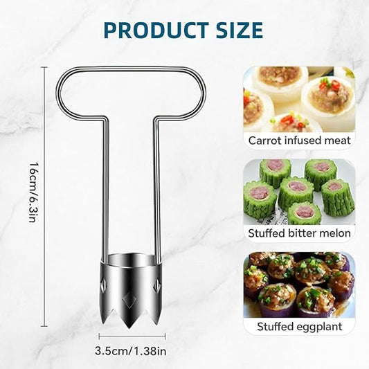 Red Bell Pepper Seed Corer, 2026 New Stainless Steel Fruite Corer, Designed for a Wide Range of Fruits and Vegetables, Kitchen Gadget for Removing Fruit & Vegetable Cores (1pcs)