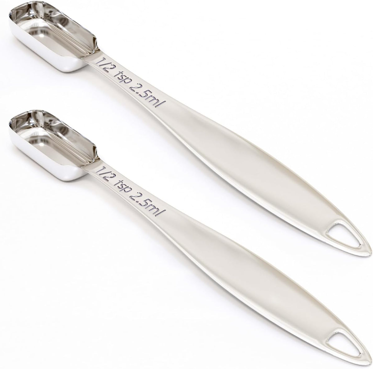2PCS 1tsp(5ml) Measuring Spoon, Stainless Steel Measure Teaspoon