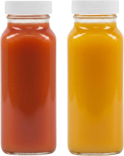 16 oz Glass Milk Bottle with Lid - Glass Jars with Airtight Lid used for Milk Container, Yogurt, Smoothies, Juice, Kefir, & Water -2 Pack 16 oz Glass Bottles with Lids