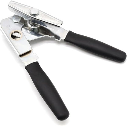 2 Pack Commercial Grade Heavy Duty Manual Can Opener with Easy Crank Oversized Turning Knob, Super Thick 20GA 2.0mm Steel with Chrome Plate Finish, Fit All Size Large Cans