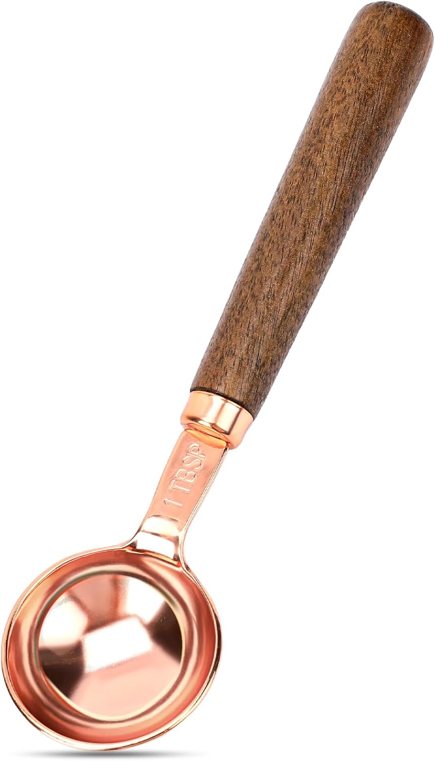 Coffee Scoop for Ground Coffee 1 Tablespoon Coffee Scoop Wood Long Handle Coffee Bean Scoop Tea Scoop Coffee Measuring Spoon,1 tbsp,6.7 inch
