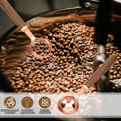 Coffee Scoop for Ground Coffee 1 Tablespoon Coffee Scoop Wood Long Handle Coffee Bean Scoop Tea Scoop Coffee Measuring Spoon,1 tbsp,6.7 inch