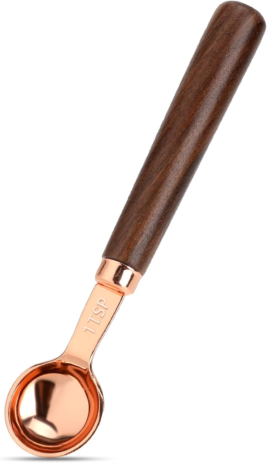 Coffee Scoop for Ground Coffee 1 Tablespoon Coffee Scoop Wood Long Handle Coffee Bean Scoop Tea Scoop Coffee Measuring Spoon,1 tbsp,6.7 inch