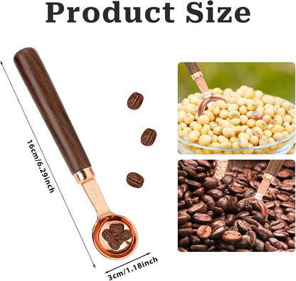 Coffee Scoop for Ground Coffee 1 Tablespoon Coffee Scoop Wood Long Handle Coffee Bean Scoop Tea Scoop Coffee Measuring Spoon,1 tbsp,6.7 inch