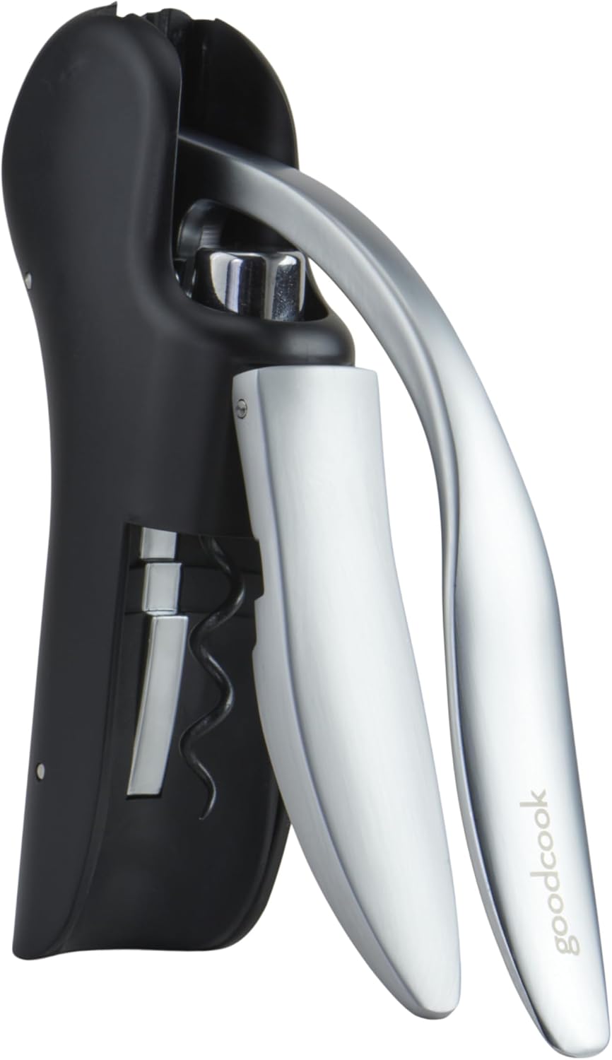 Gourmet Deluxe Winged Corkscrew, Stainless Steel Worm, Universal Fit For All Cork Sizes