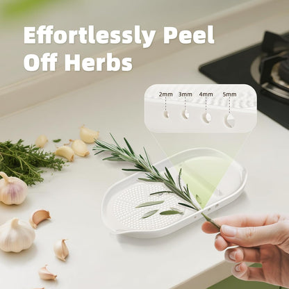 Garlic Grater Plate, 4 in 1 Ceramic Egg Cracker, Spoon Rest, Herb Stripper Bowl for Kitchen, Porcelain Garlic Ginger Grater with Brush & Silicone Pad for Grinding Wasabi, Ginger, Garlic, Cheese