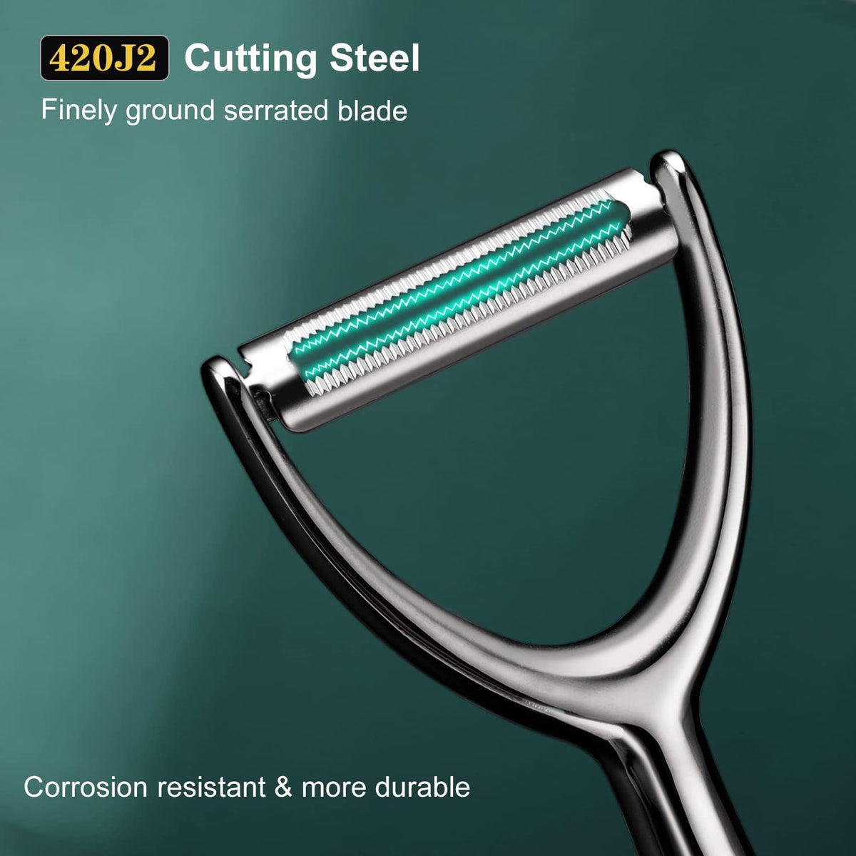 Vegetable Peeler Stainless Steel, Premium Potato Peeler for Kitchen