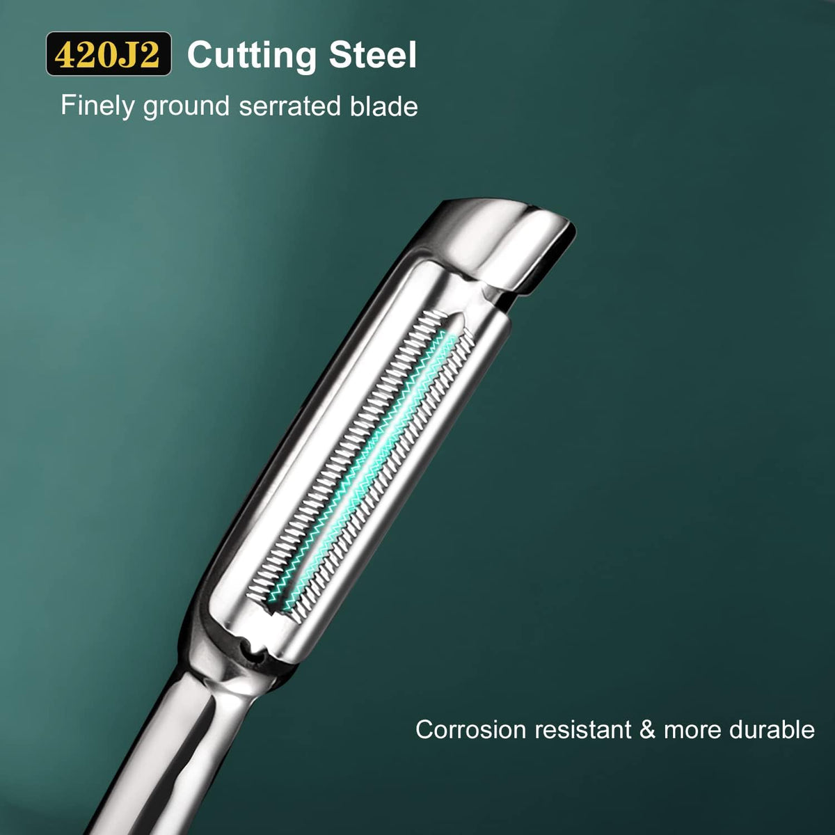 Vegetable Peeler Stainless Steel, Premium Potato Peeler for Kitchen