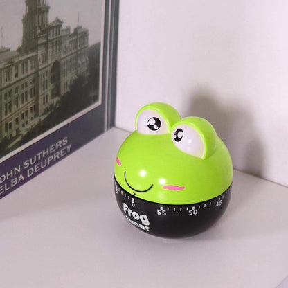 Cartoon Animal Kitchen Timer, 55 Minute Mechanical Countdown Timer for Cooking Baking No Battery Required Cute Clock for Eggs Cookies (1#)