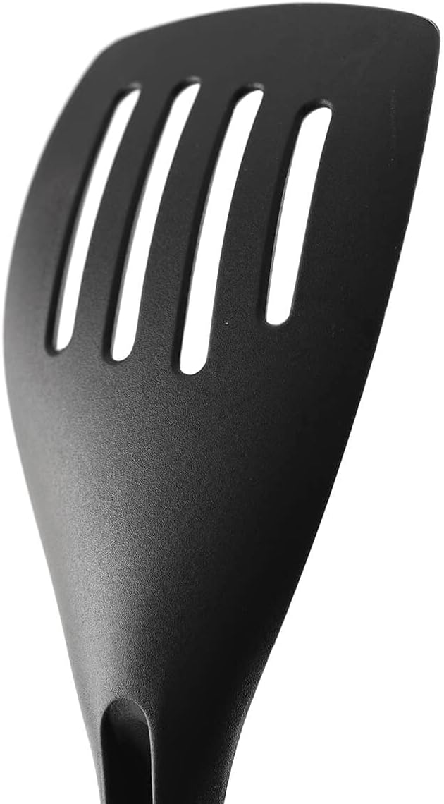 My FavoriteTM Scoop & Drain Slotted Spatula, Black,One Size Fits All