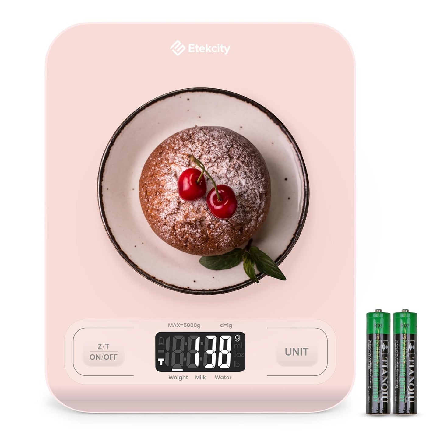 Food Kitchen Scale, Digital Grams and Ounces, 11lb | Tare function, ideal for baking, weight loss, keto, meal prep, packages, liquids and jewelry, 304 Stainless Steel