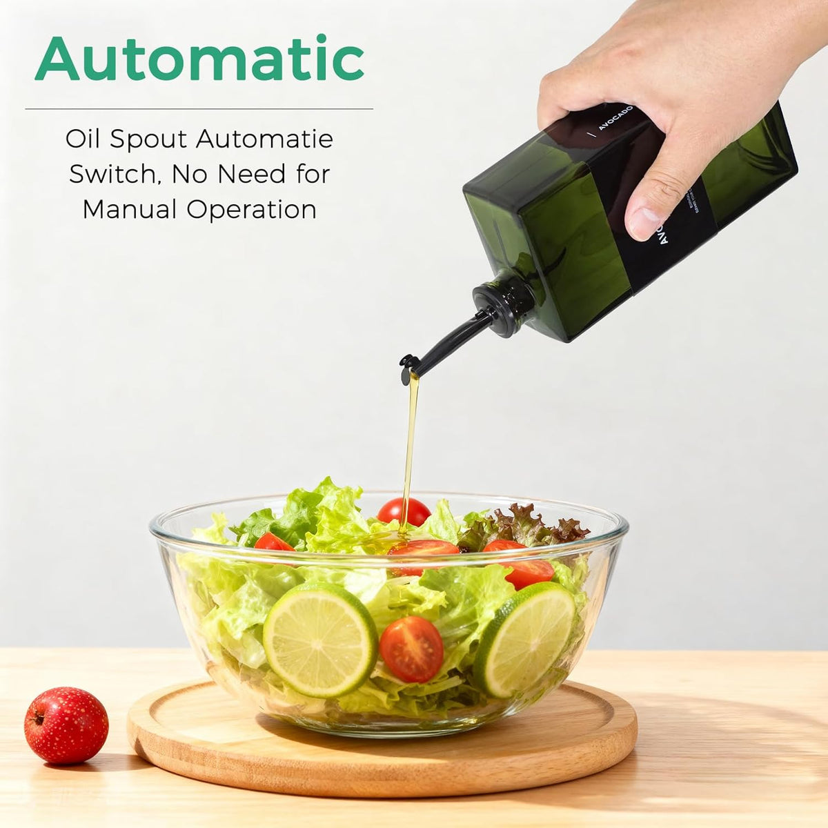 Olive Oil Dispenser Bottle For Kitchen, 17OZ UV-Blocking Oil And Vinegar Dispenser Set Of 4, Soy Sauce Cooking Oil Dispenser with 4 Stainless Steel Pourers & 44 Labels