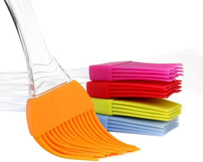 Silicone Basting Pastry & BBQ Brush Set - 5 PCS Silicone BBQ Pastry Oil Brush Turkey Baster,Barbecue Utensil use for Grilling and Marinating (6.89" * 1.28"(L*W))
