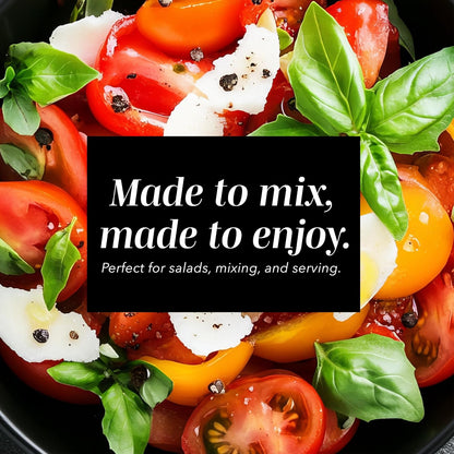 Mixing Bowls with Lids - 12 Piece Plastic Nesting Bowls Set includes 6 Prep Bowls and 6 Lids, Microwave Safe Mixing Bowl Set, Black Embossed - Colors A