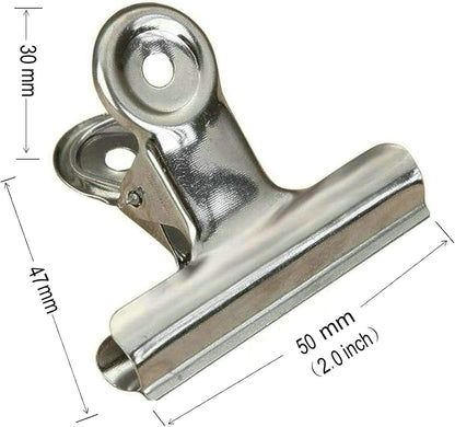 18 Pack Stainless Steel Chip Bag Clips Heavy Duty Food Bags Clamp Clips for Kitchen Office School, 3 Sizes(3In, 2.5In, 2In)